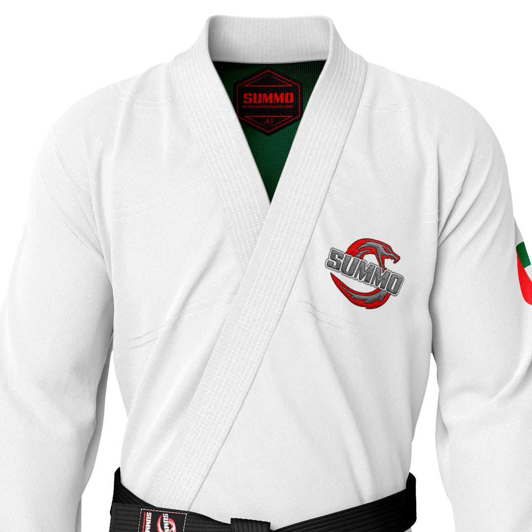 Emirati White Sublimation Brazilian Jiu Jitsu Gi (BJJ GI) - Summo Sports