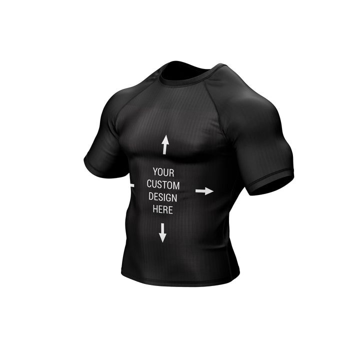 Exclusive Custom Black Rashguard / Compression Top - Summo Sports