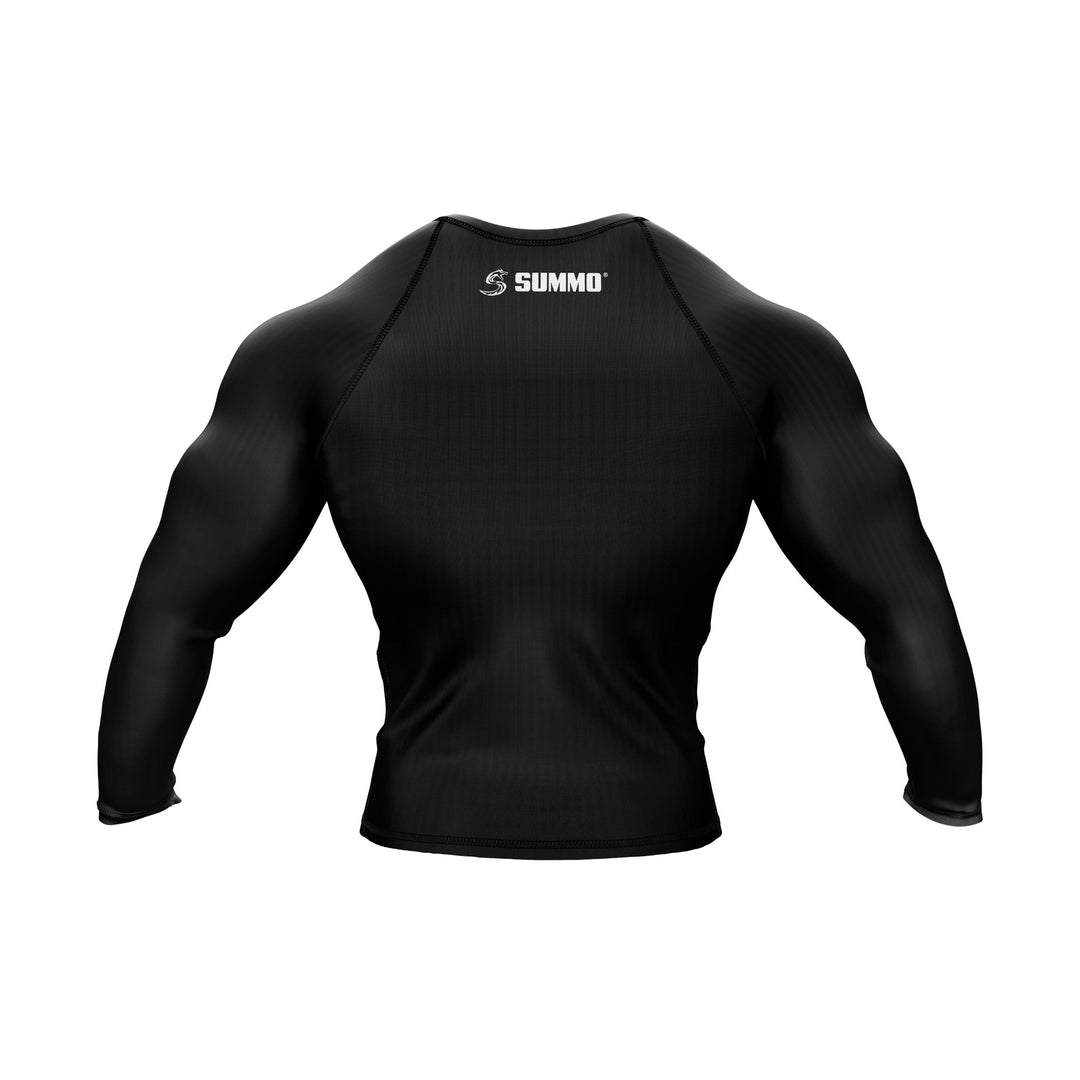 Exclusive Custom Black Rashguard / Compression Top - Summo Sports