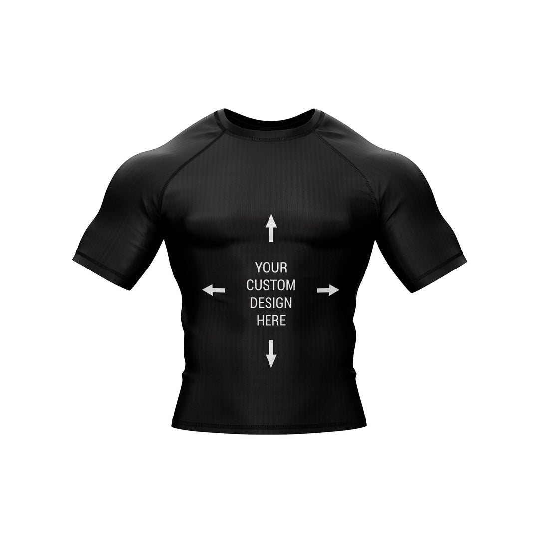 Exclusive Custom Black Rashguard / Compression Top - Summo Sports