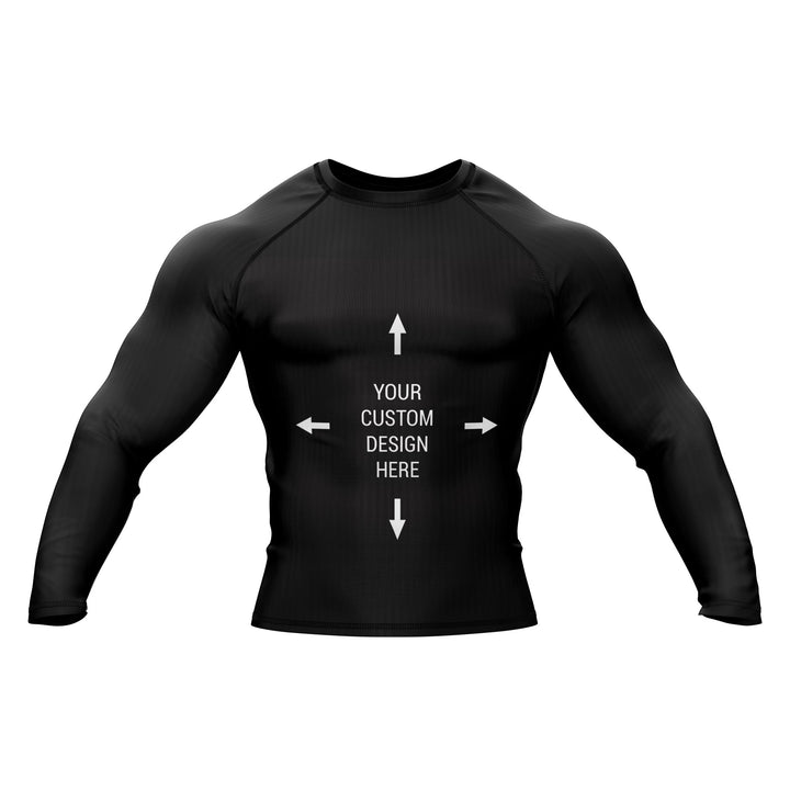 Exclusive Custom Black Rashguard / Compression Top - Summo Sports