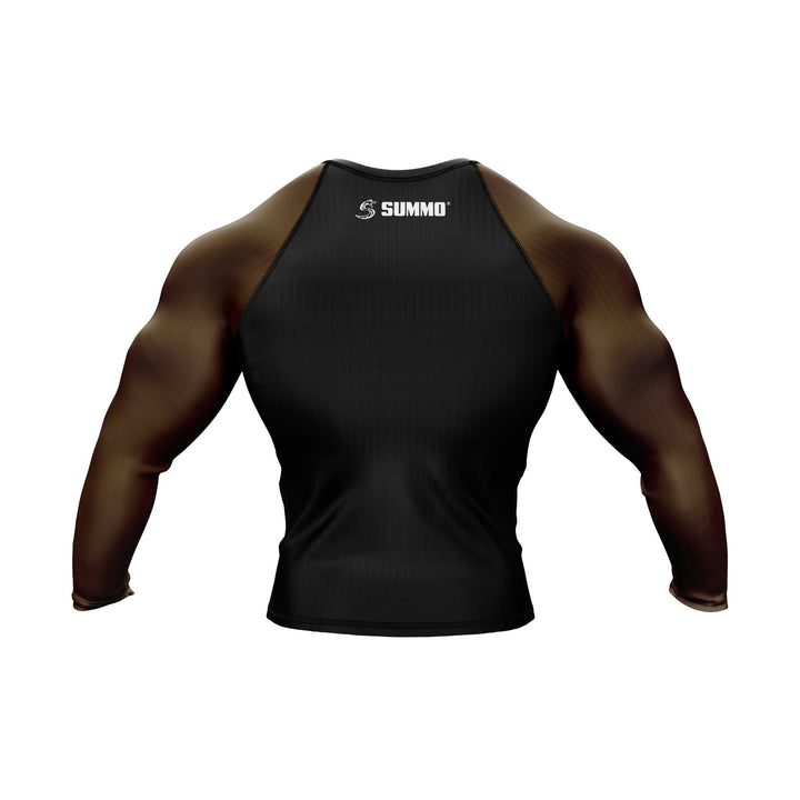 Exclusive Custom Brown Rashguard / Compression Top - Summo Sports