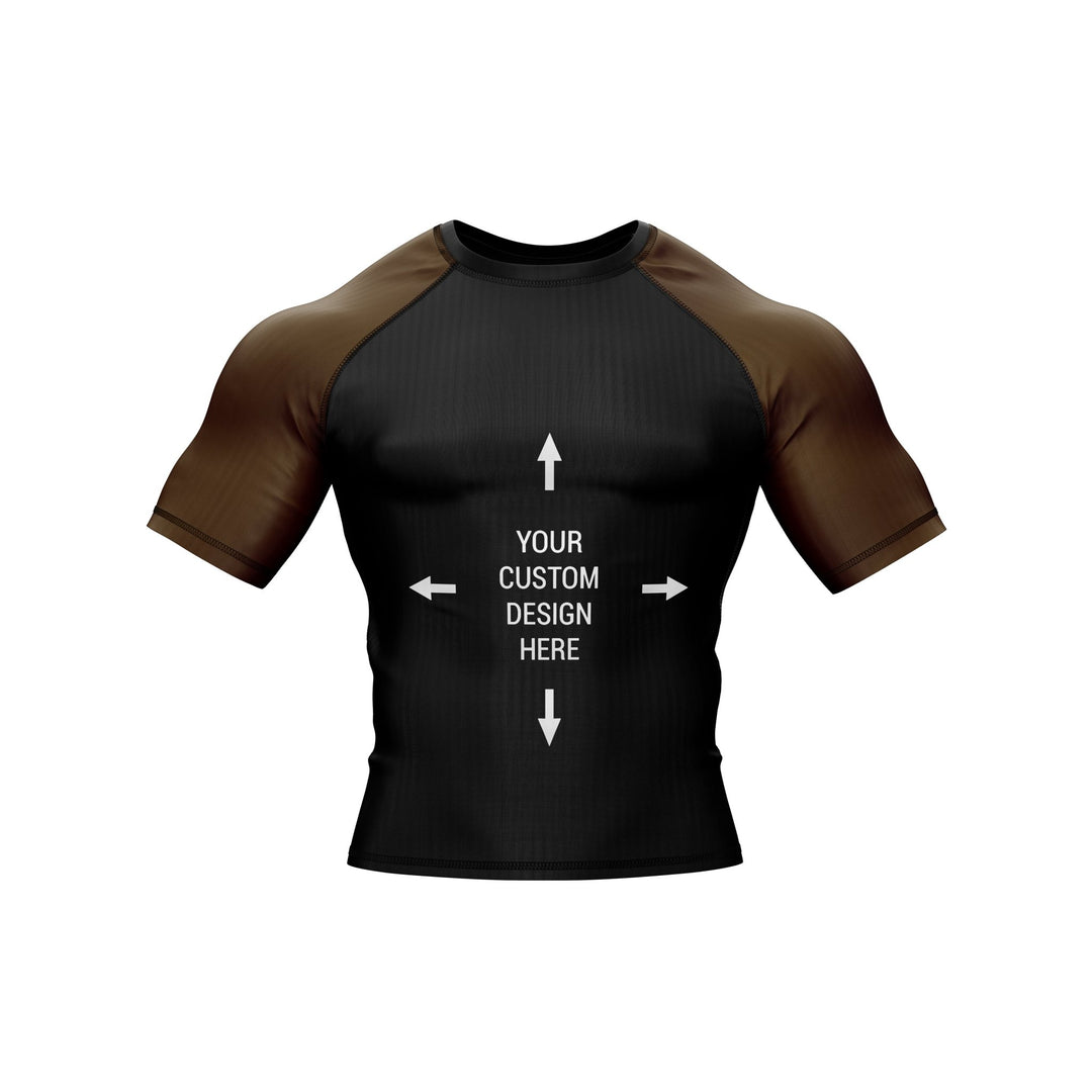 Exclusive Custom Brown Rashguard / Compression Top - Summo Sports