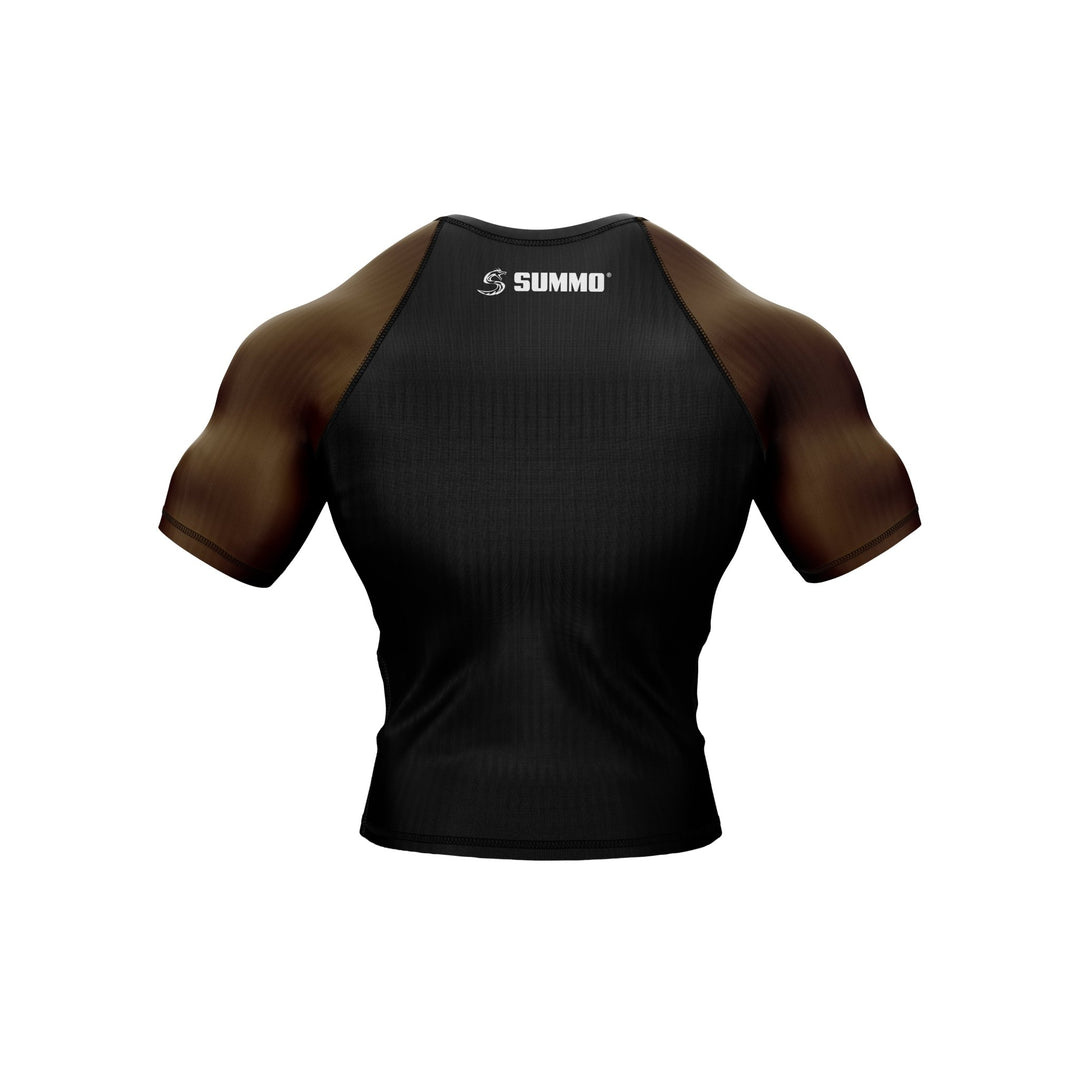 Exclusive Custom Brown Rashguard / Compression Top - Summo Sports