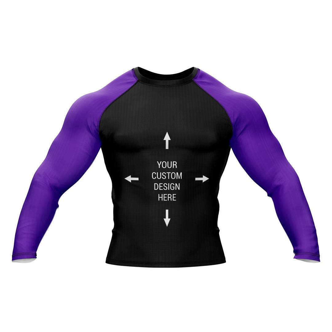 Exclusive Custom Purple Rashguard / Compression Top - Summo Sports