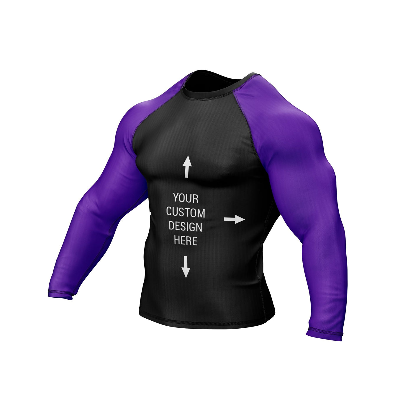 Exclusive Custom Purple Rashguard / Compression Top - Summo Sports
