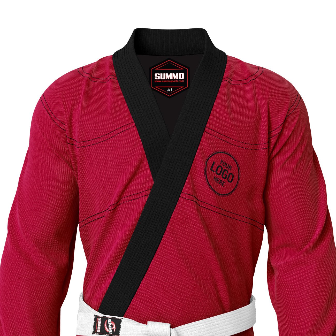 Exclusive Rash Guard Exclusive Red Custom Rash Guard lining BJJ GI With Your Logo/Name (BJJ ...