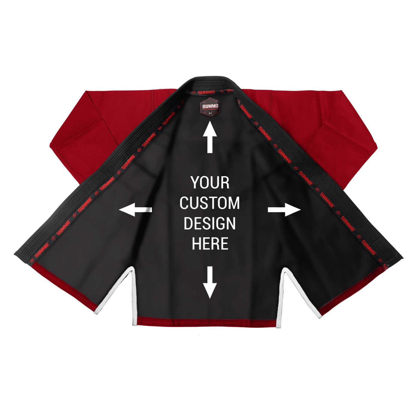 Exclusive Custom Rash Guard lining BJJ GI With Your Logo/Name (BJJ GI) - Summo Sports