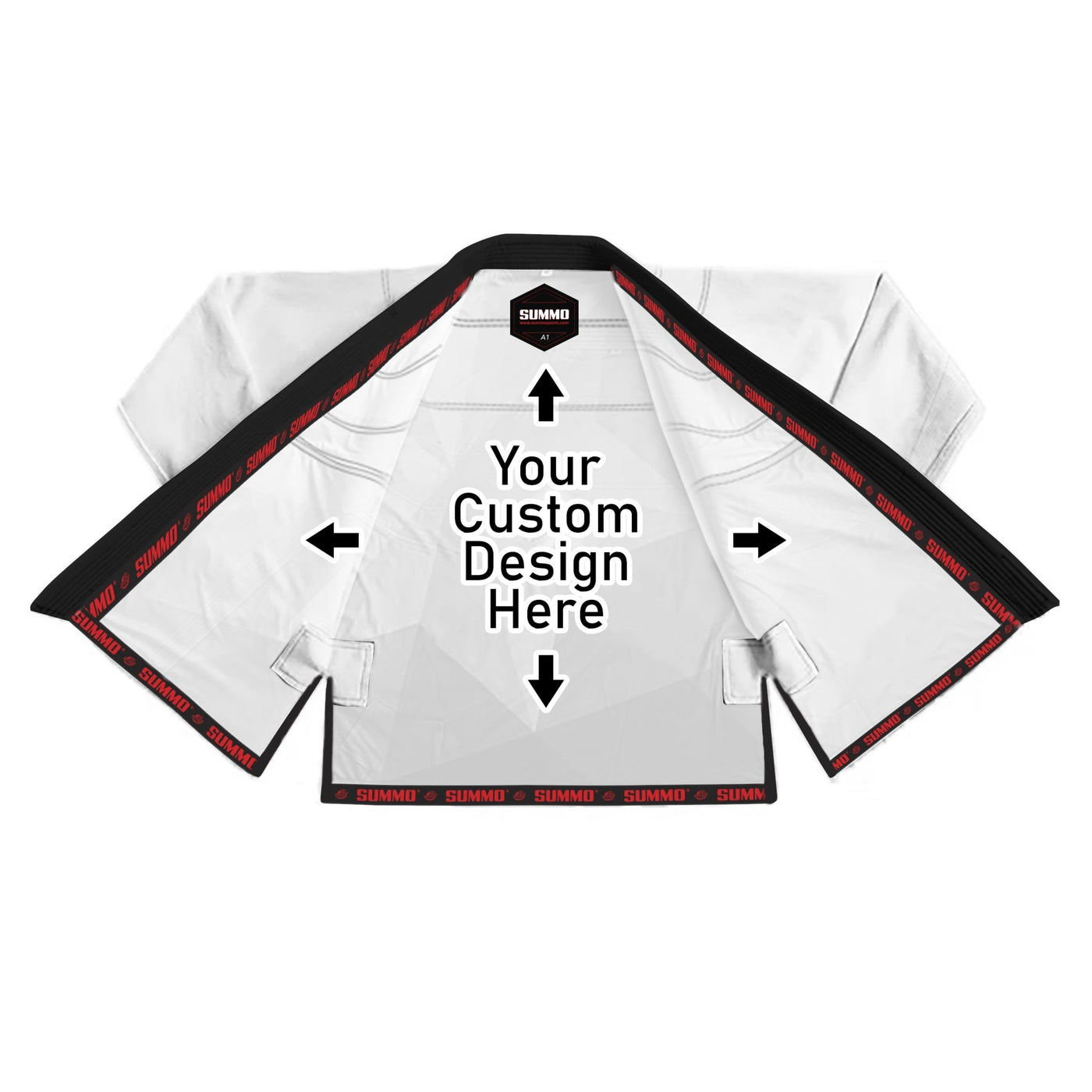 Exclusive Custom Rash Guard lining With Your Logo/Name BJJ GI - Summo Sports