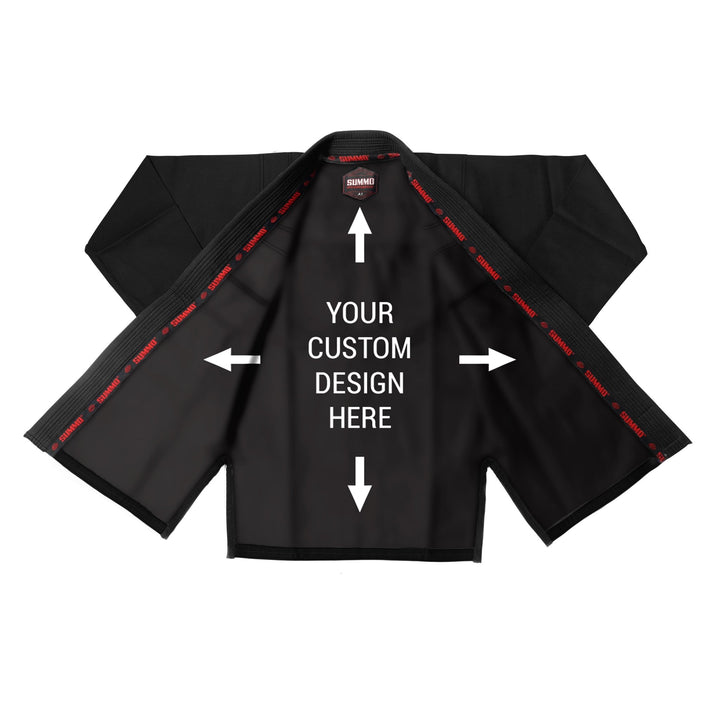 Exclusive Custom Rash Guard lining With Your Logo/Name Brazilian Jiu Jitsu GI - Summo Sports