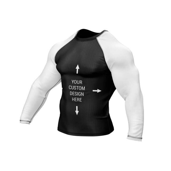 Exclusive Custom White Rashguard / Compression Top - Summo Sports