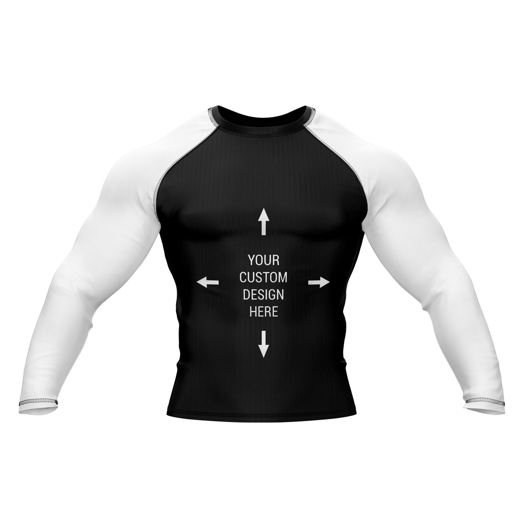 Exclusive Custom White Rashguard / Compression Top - Summo Sports