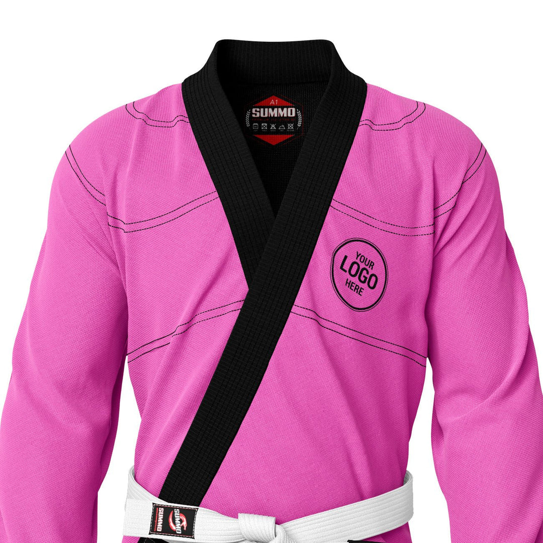 Exclusive Pink Rash Guard lining With Your Logo/Name BJJ GI - Summo Sports