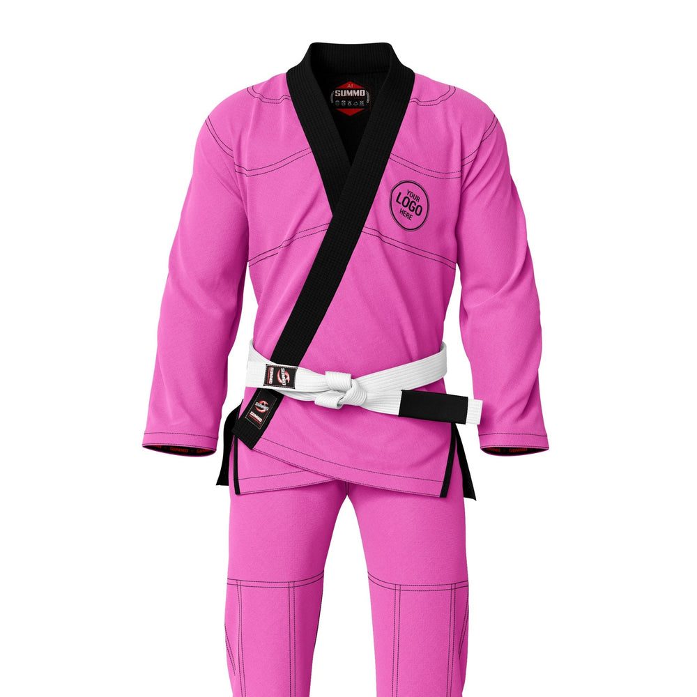 Exclusive Pink Rash Guard lining With Your Logo/Name BJJ GI - Summo Sports