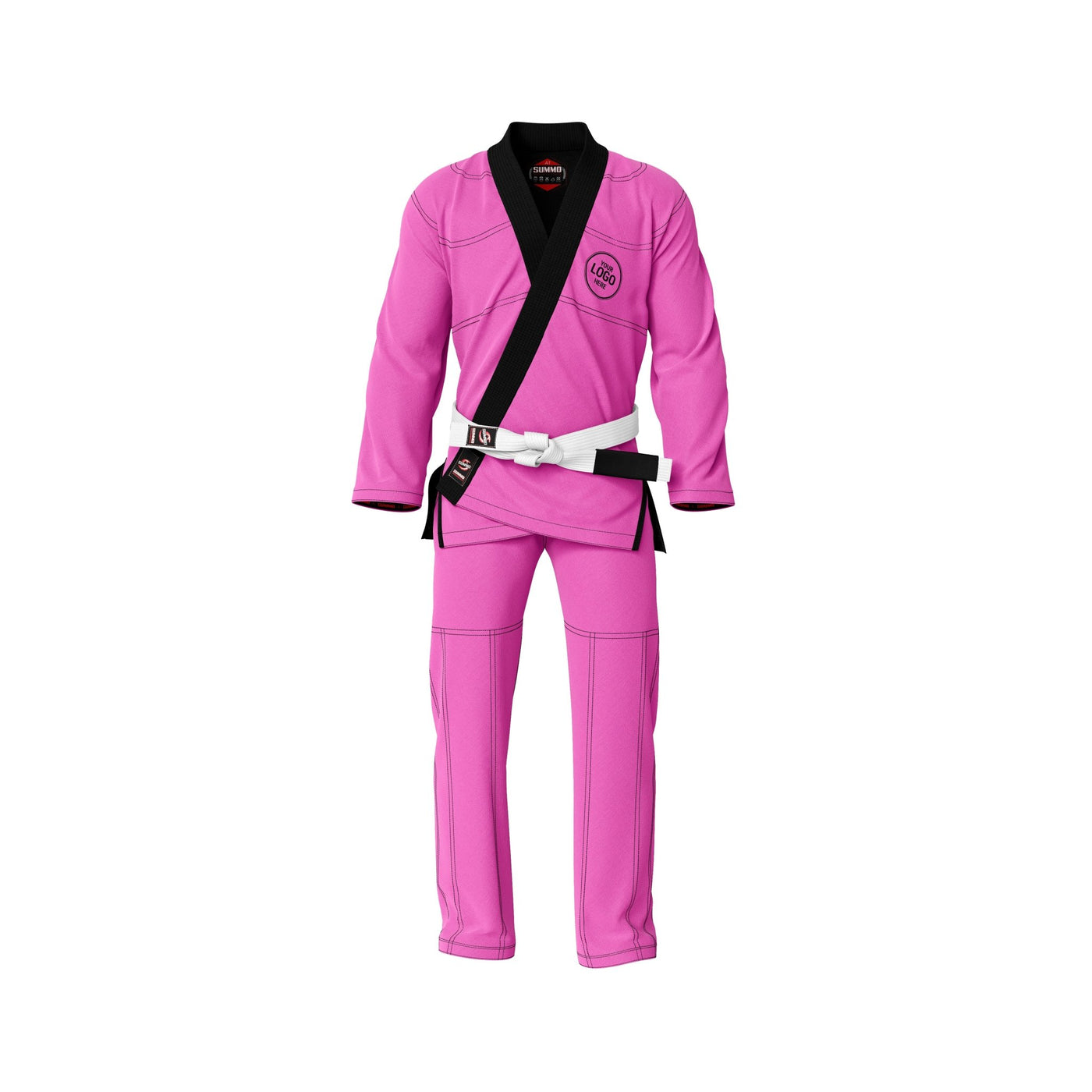 Exclusive Pink Rash Guard lining With Your Logo/Name BJJ GI - Summo Sports
