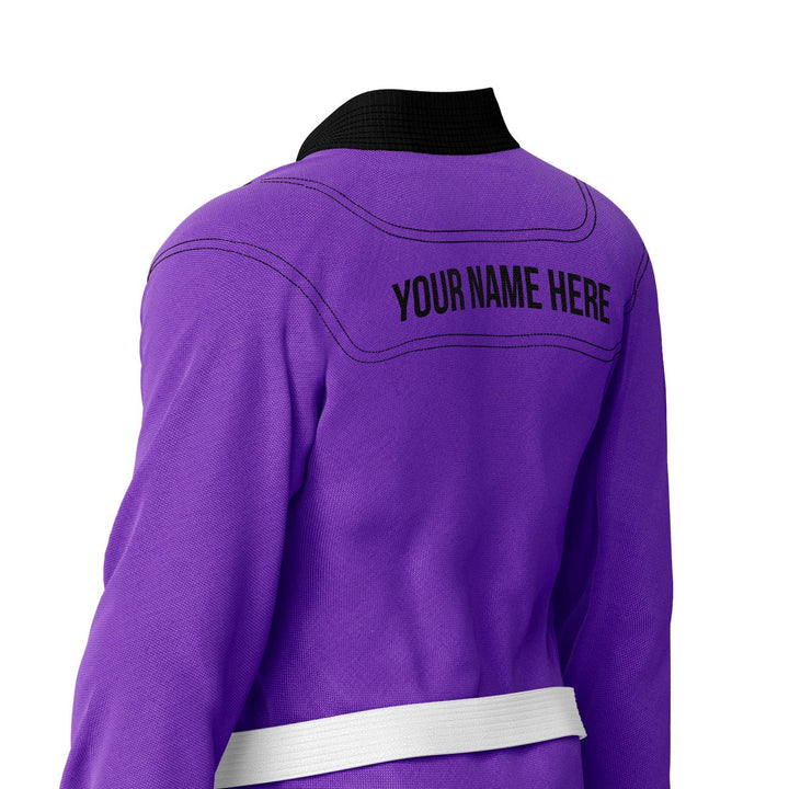 Exclusive Purple Rash Guard lining With Your Logo/Name Jiu Jitsu GI - Summo Sports