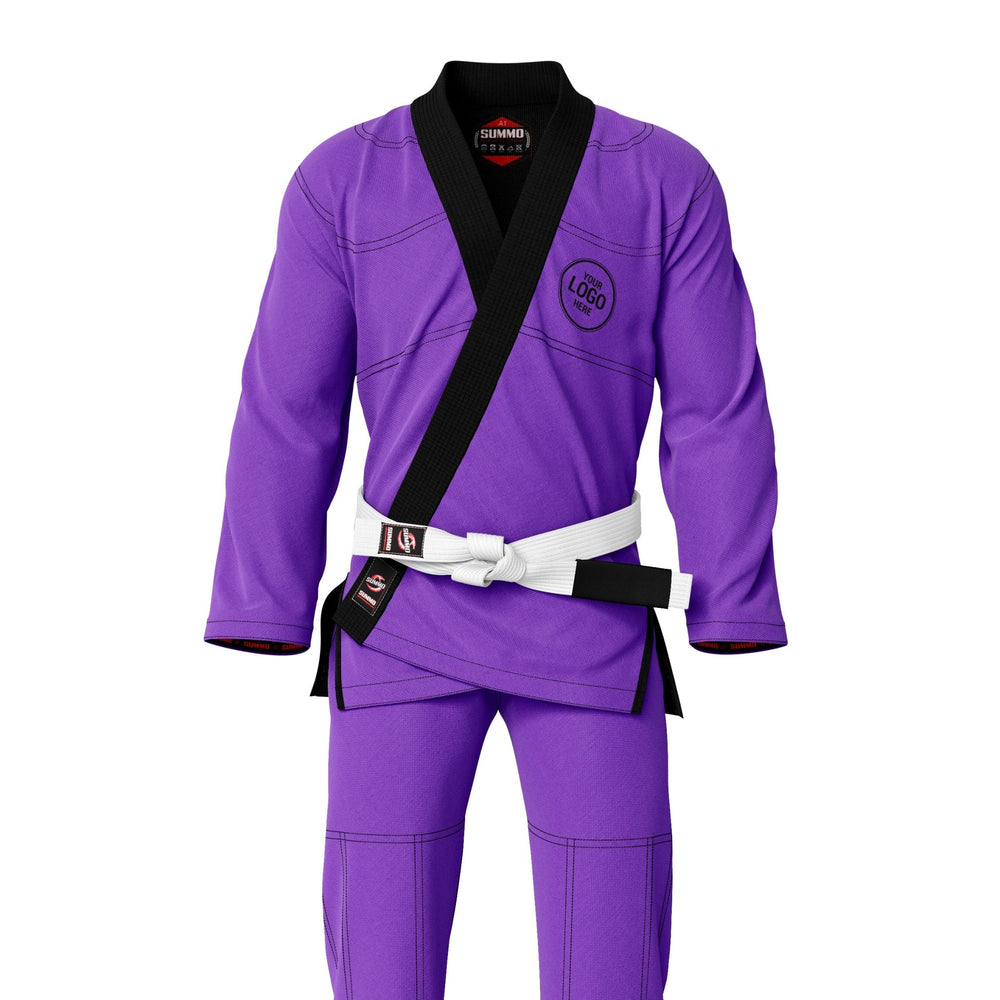 Exclusive Purple Rash Guard lining With Your Logo/Name Jiu Jitsu GI - Summo Sports