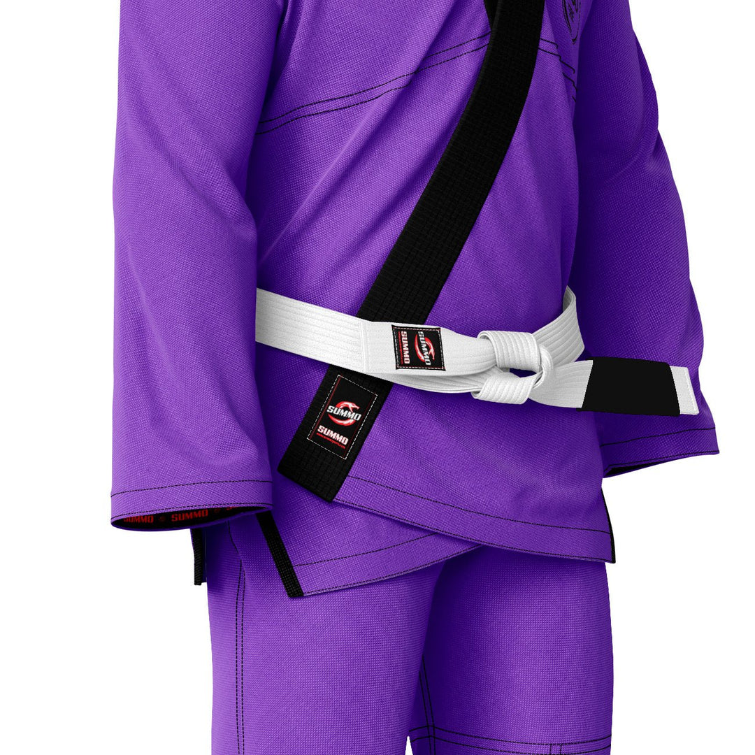 Exclusive Purple Rash Guard lining With Your Logo/Name Jiu Jitsu GI - Summo Sports