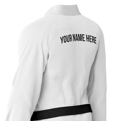 Exclusive White Custom Rash Guard lining With Your Logo/Name - Summo Sports