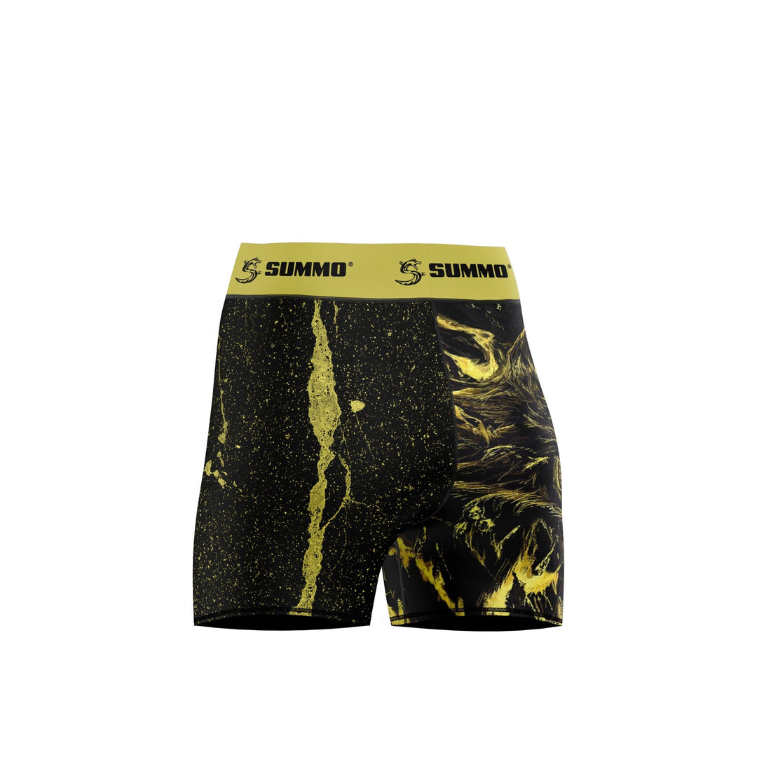 Fiery Wolf Compression Shorts - Summo Sports