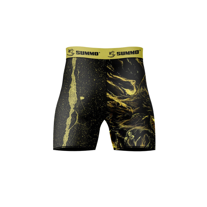 Fiery Wolf Compression Shorts - Summo Sports