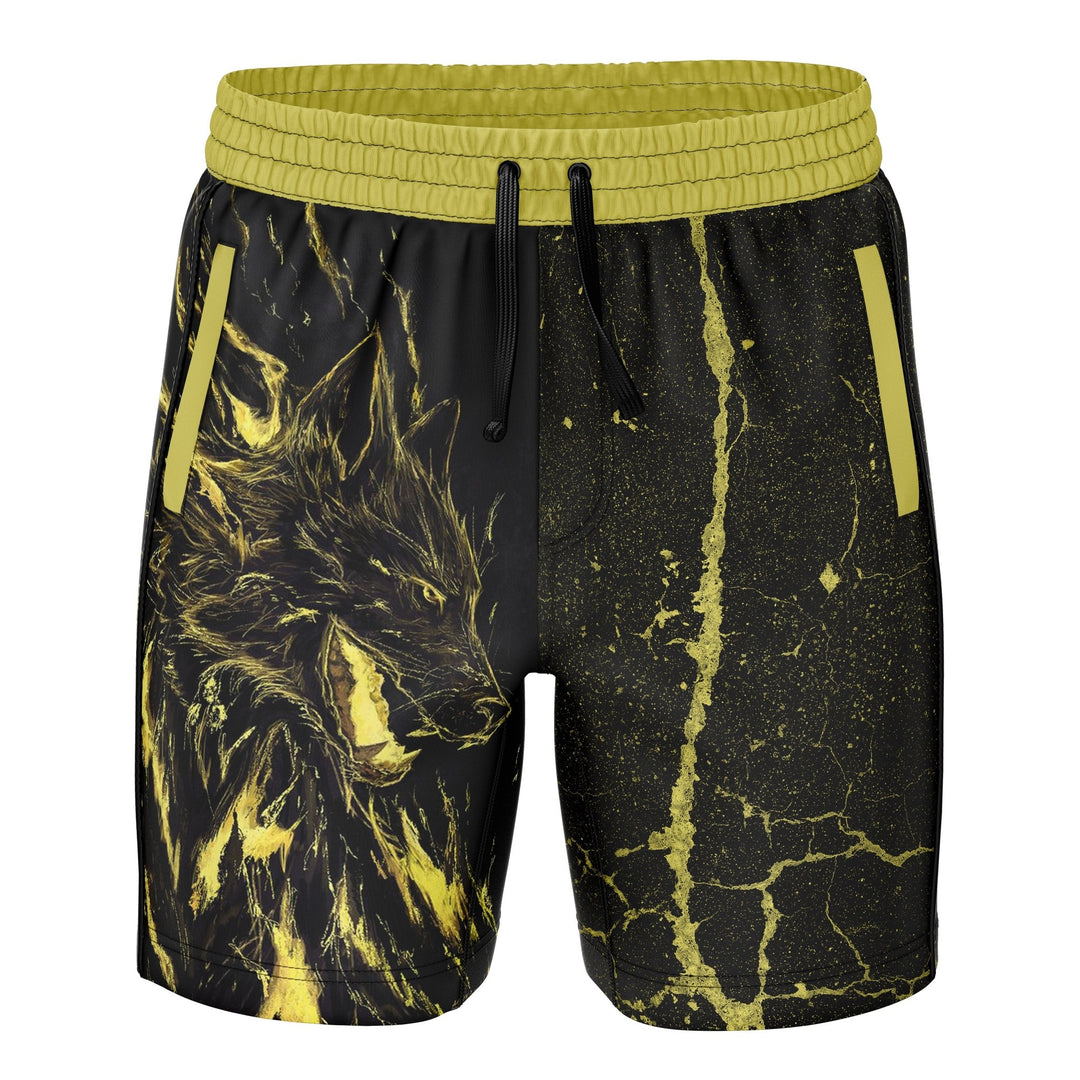 Fiery Wolf Men's Training Shorts - Summo Sports