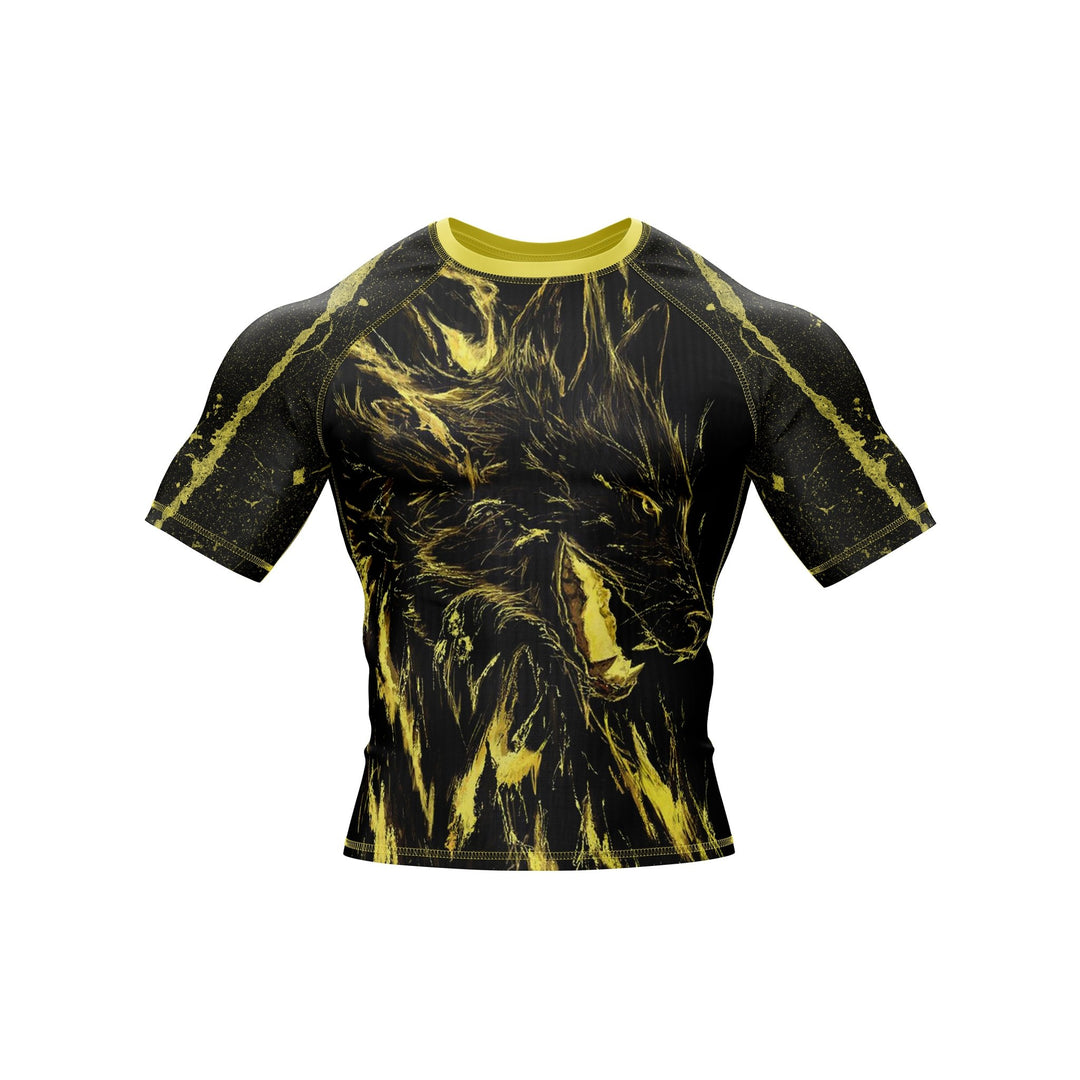 Fiery Wolf Premium Bjj Rash Guard For Men/Women - Summo Sports