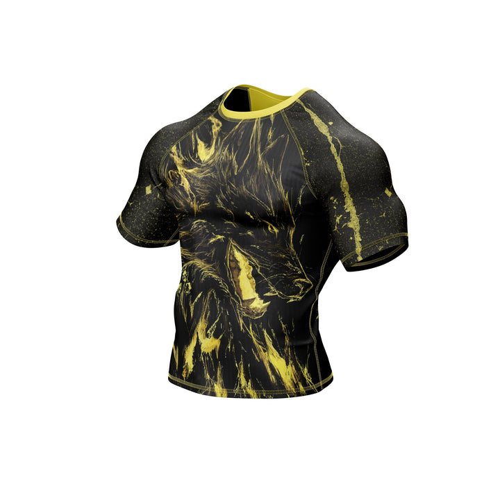 Fiery Wolf Premium Bjj Rash Guard For Men/Women - Summo Sports