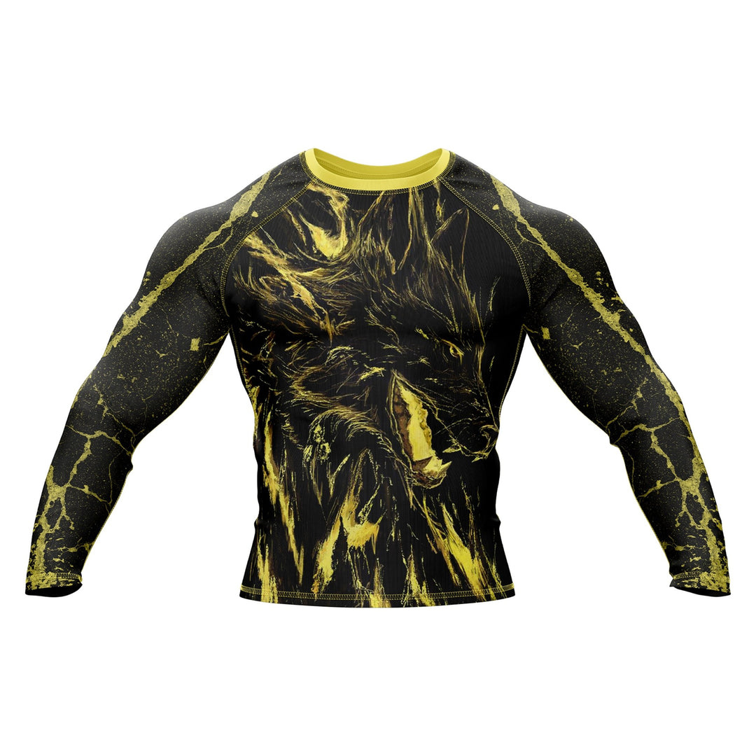 Fiery Wolf Premium Bjj Rash Guard For Men/Women - Summo Sports