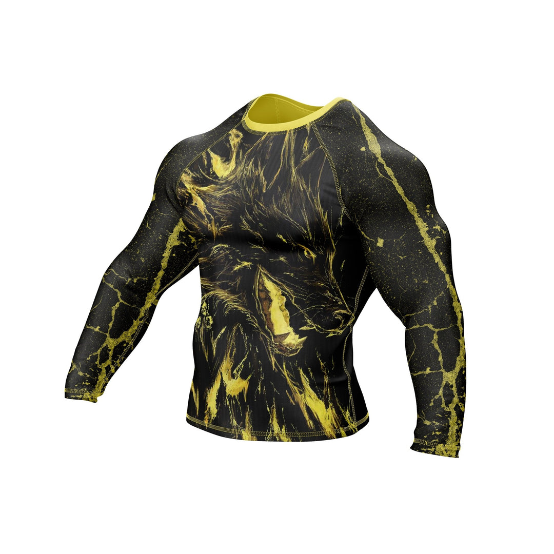 Fiery Wolf Premium Bjj Rash Guard For Men/Women - Summo Sports