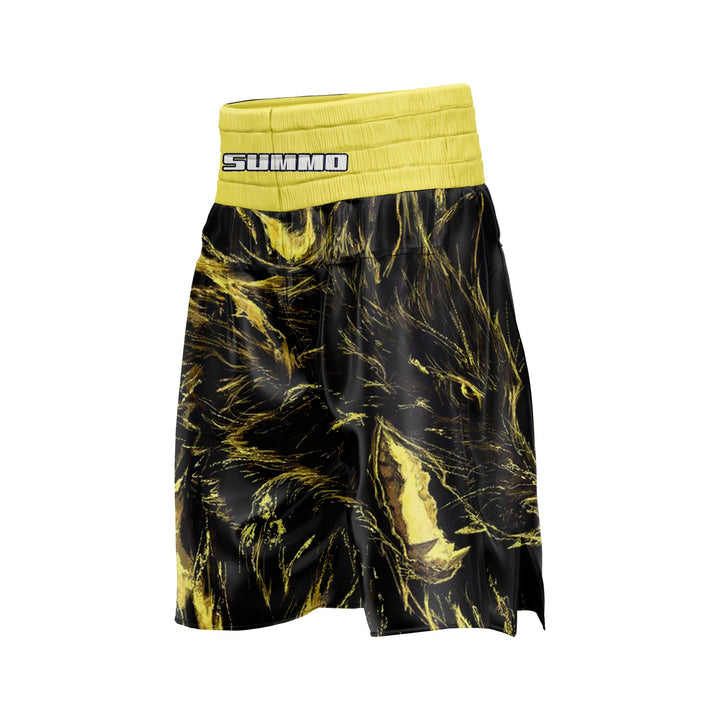 Firery Wolf Boxing Shorts - Summo Sports