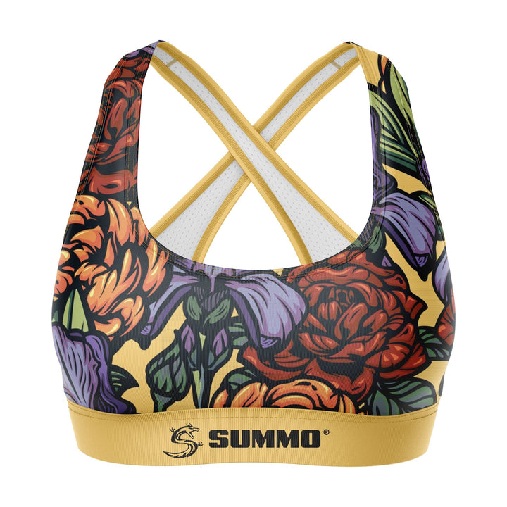 Floral Women Sports Bra - Summo Sports