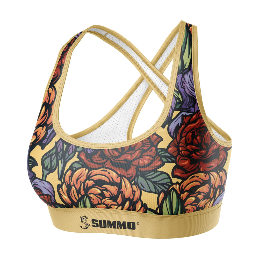 Floral Women Sports Bra - Summo Sports