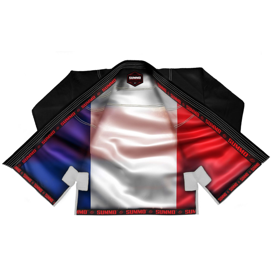 French Black Sublimation Brazilian Jiu Jitsu Gi (BJJ GI) - Summo Sports