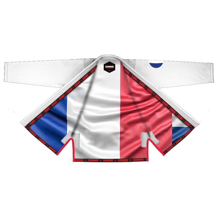 French White Sublimation Brazilian Jiu Jitsu Gi (BJJ GI) - Summo Sports