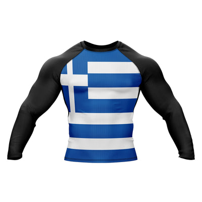 Greece Patriotic Rash Guard For Men/Women - Summo Sports