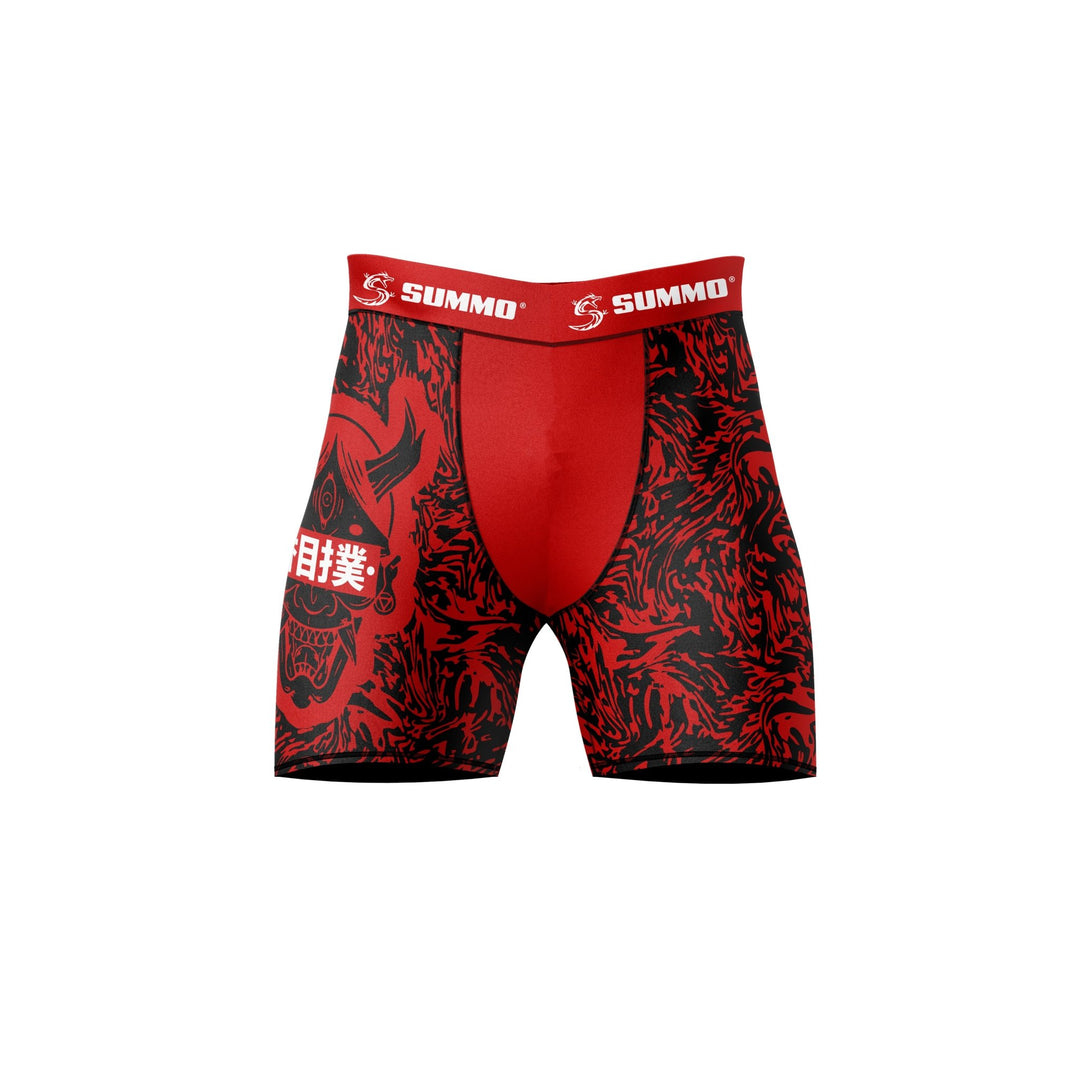 Hannya Mask Compression Shorts - Summo Sports