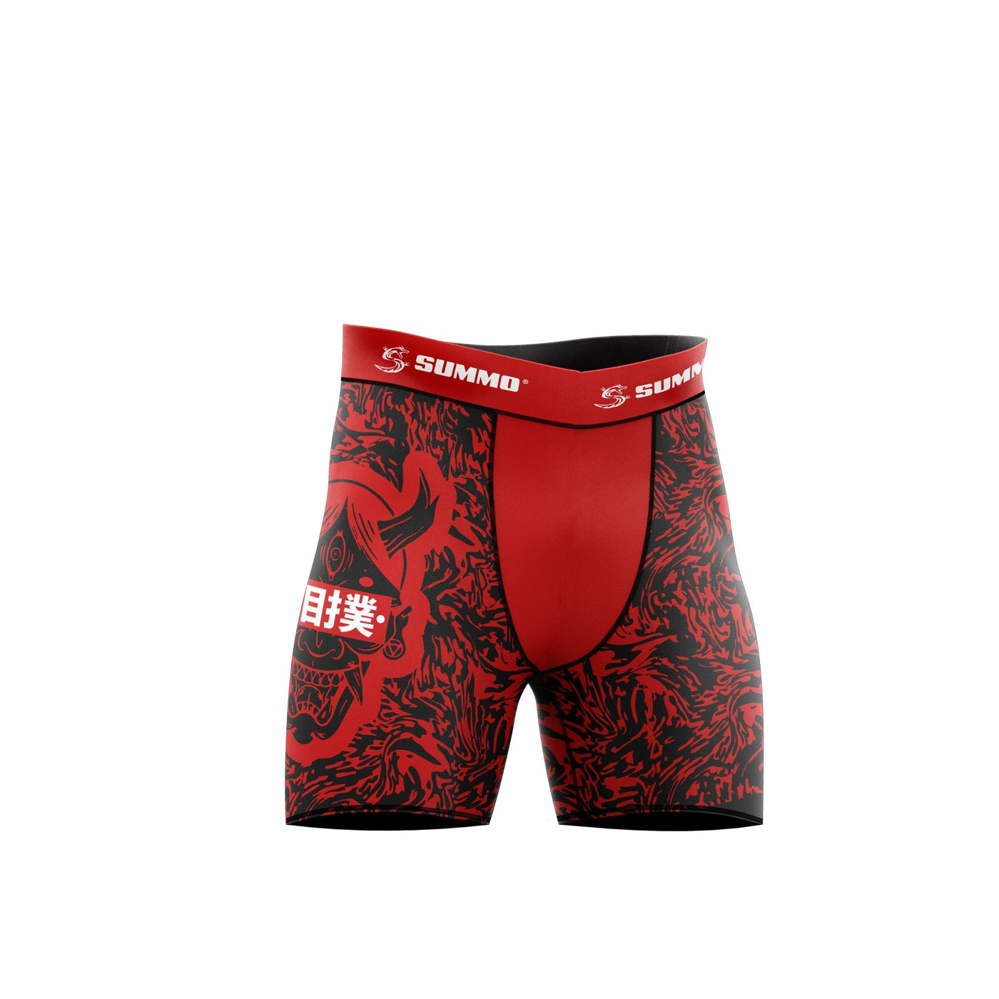 Hannya Mask Compression Shorts - Summo Sports