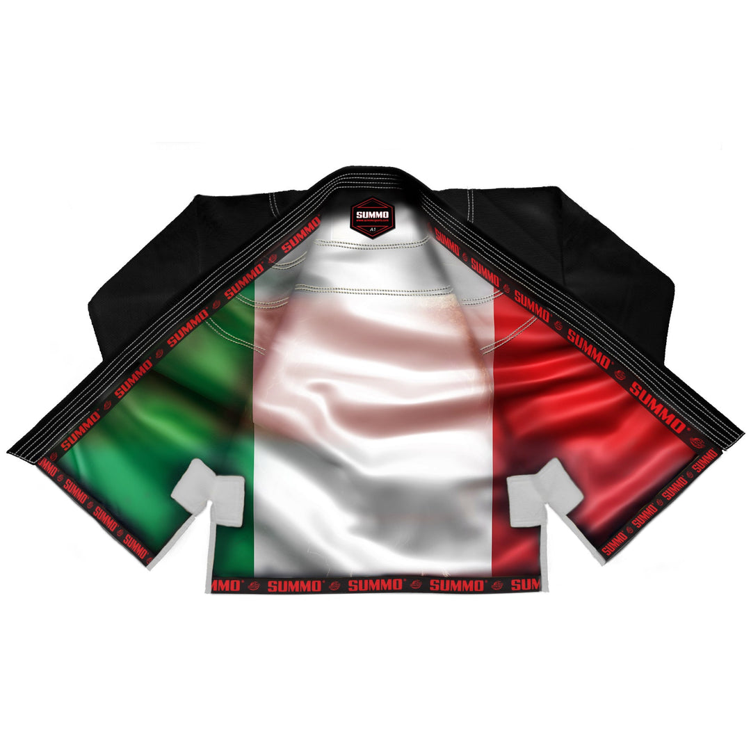 Italian Black Sublimation Brazilian Jiu Jitsu Gi (BJJ GI) - Summo Sports