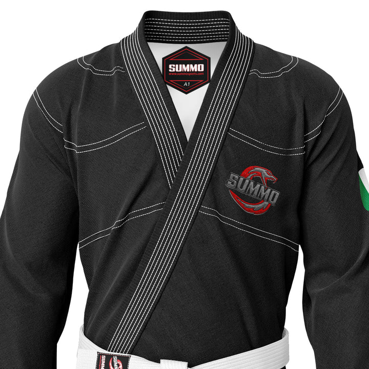 Italian Black Sublimation Brazilian Jiu Jitsu Gi (BJJ GI) - Summo Sports