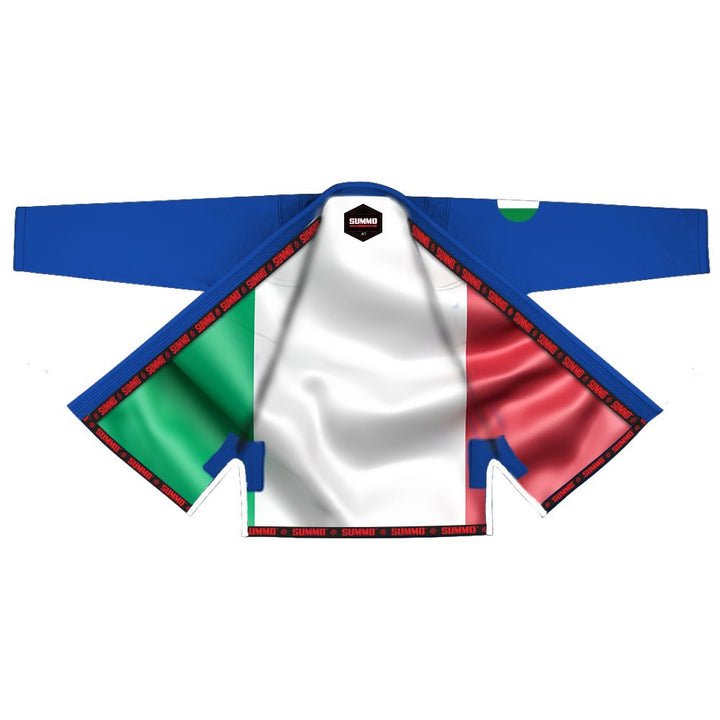 Italian Blue Sublimation Brazilian Jiu Jitsu Gi (BJJ GI) - Summo Sports