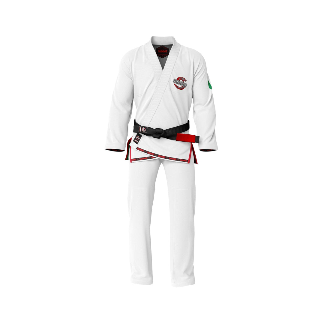 Italian White Sublimation Brazilian Jiu Jitsu Gi (BJJ GI) - Summo Sports