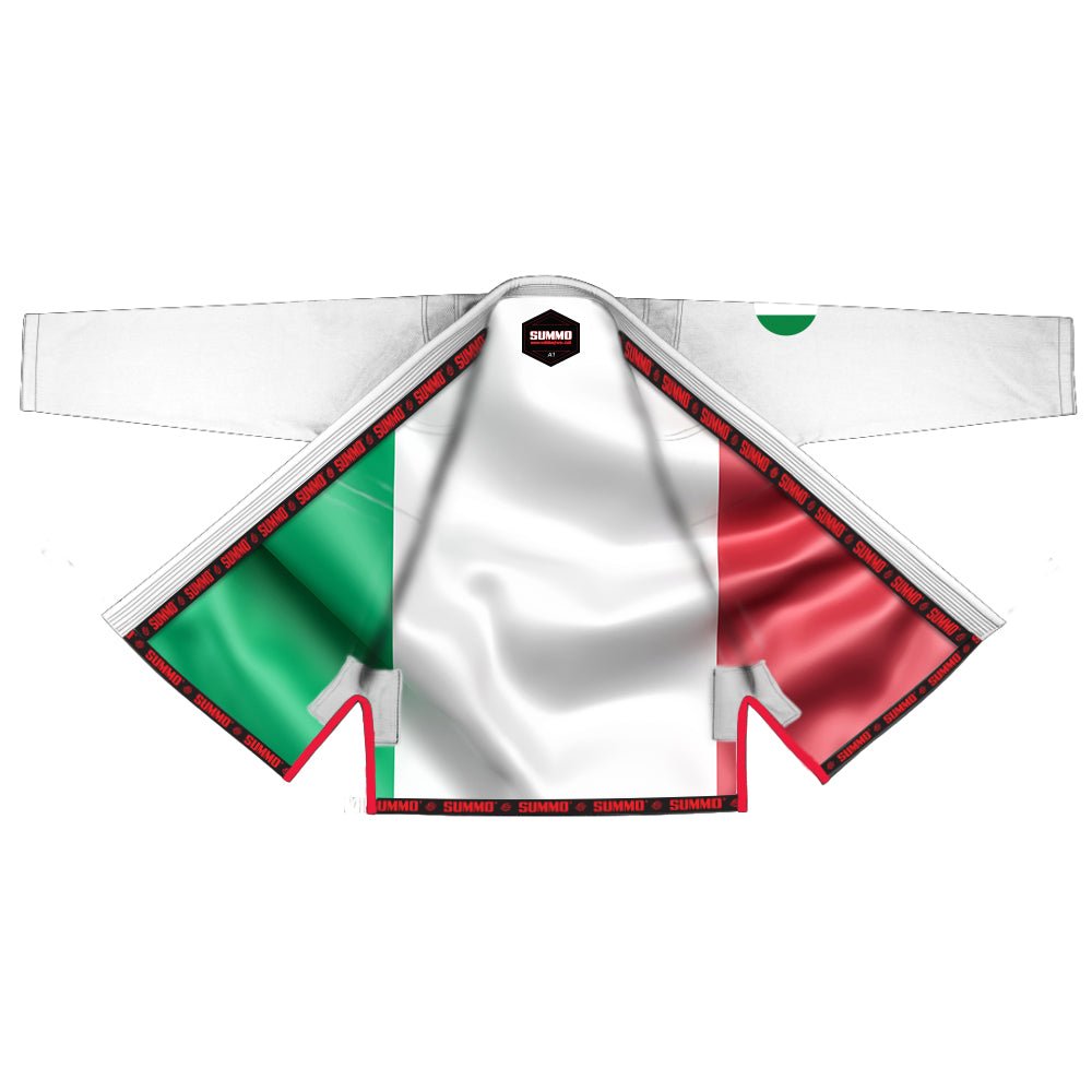 Italian White Sublimation Brazilian Jiu Jitsu Gi (BJJ GI) - Summo Sports