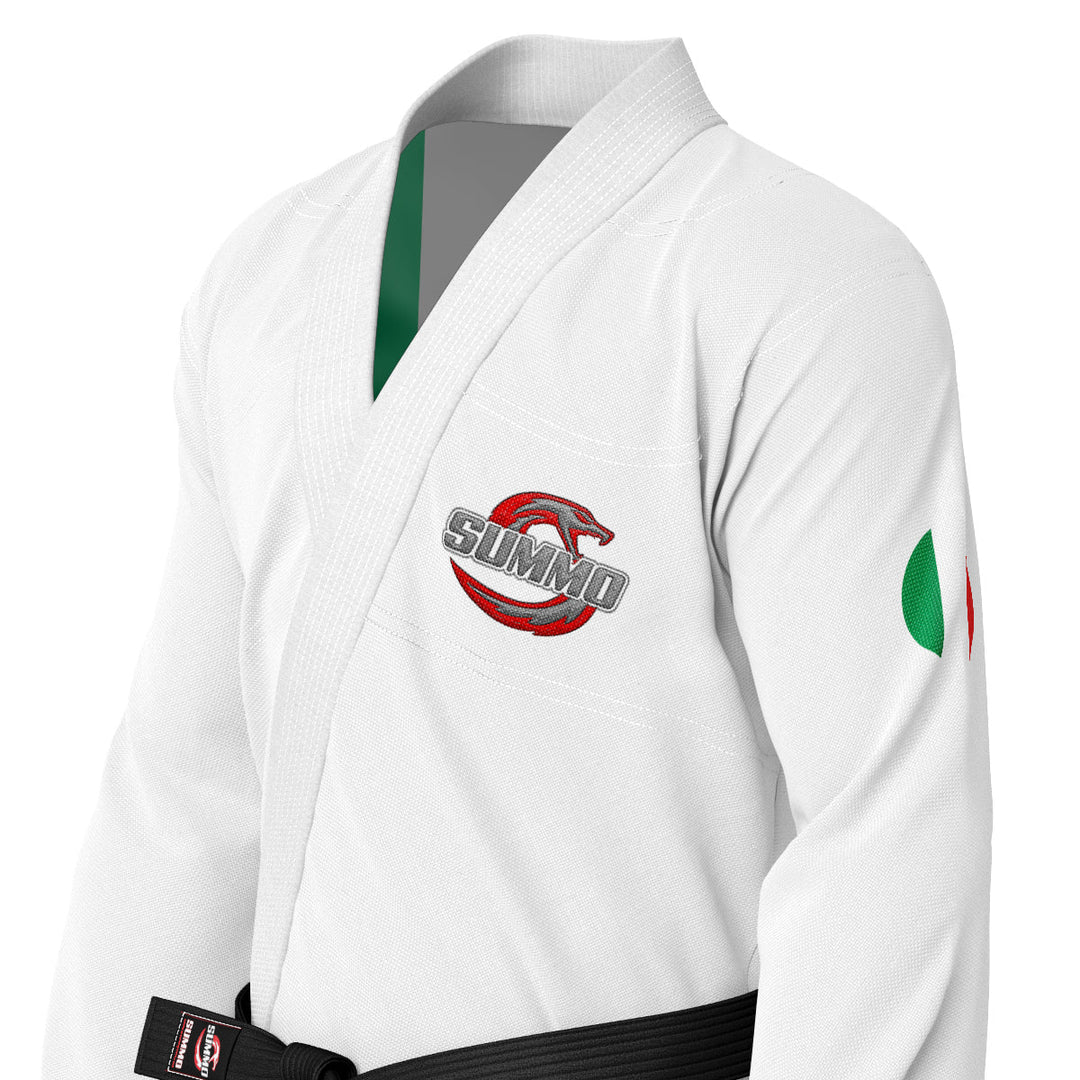 Italian White Sublimation Brazilian Jiu Jitsu Gi (BJJ GI) - Summo Sports