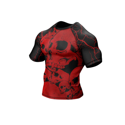 Lightning Skull Premium Bjj Rash Guard For Men/Women - Summo Sports