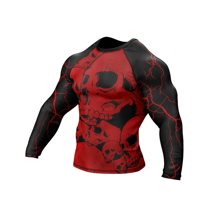 Lightning Skull Premium Bjj Rash Guard For Men/Women - Summo Sports