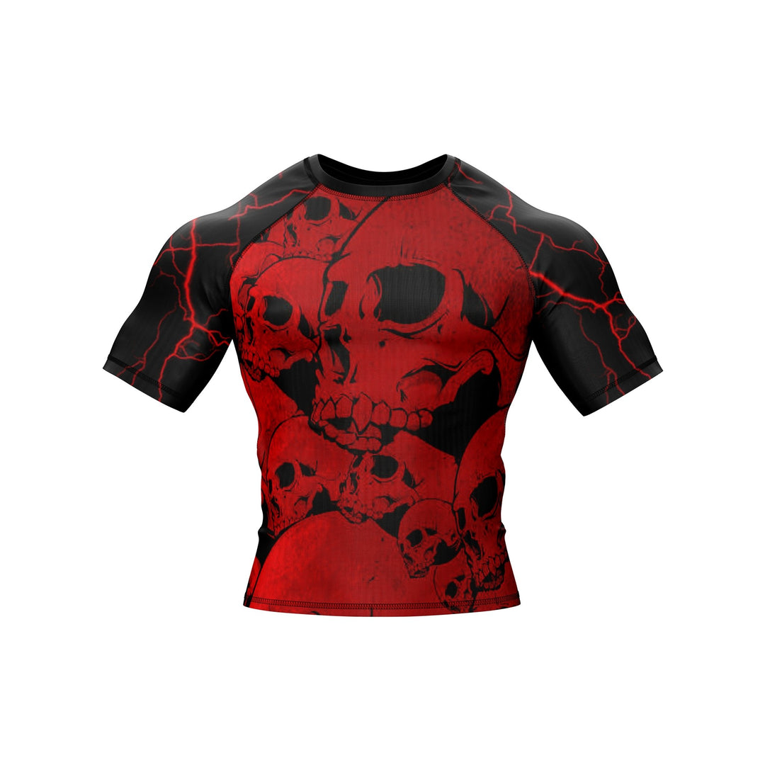 Lightning Skull Premium Bjj Rash Guard For Men/Women - Summo Sports