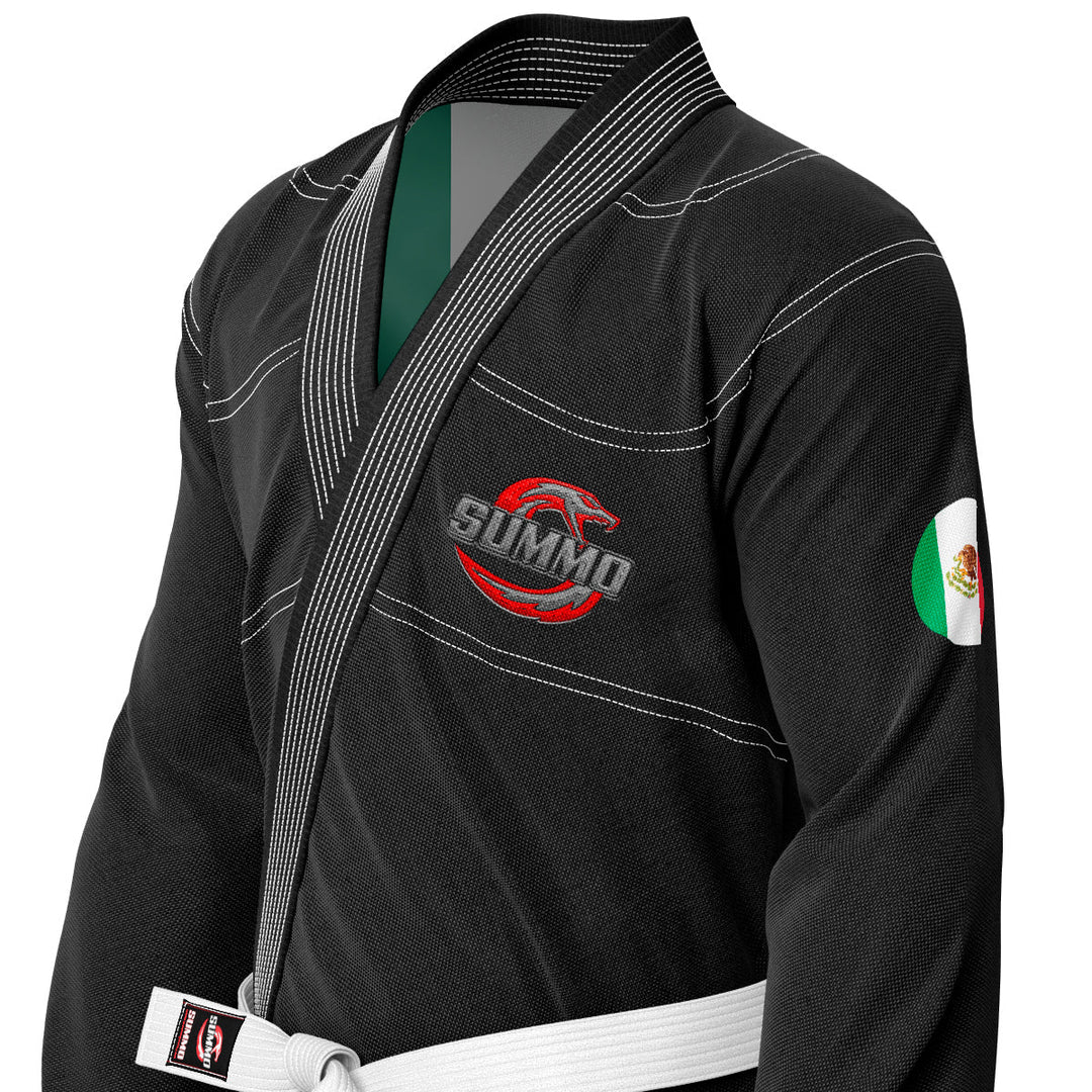 Mexican Black Sublimation Brazilian Jiu Jitsu Gi (BJJ GI) - Summo Sports