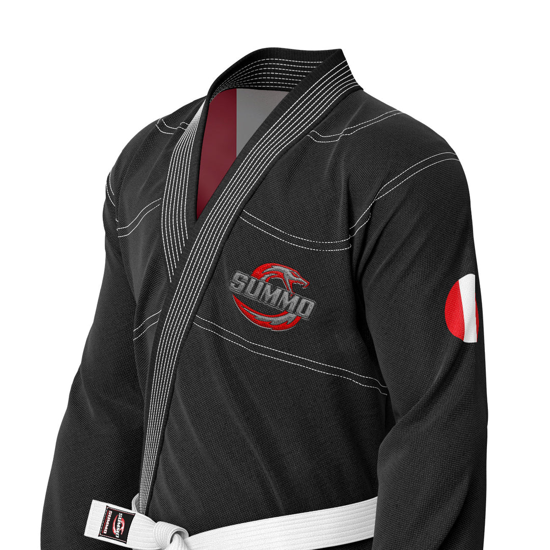 Peruvian Black Sublimation Brazilian Jiu Jitsu Gi (BJJ GI) - Summo Sports