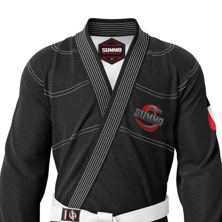 Peruvian Black Sublimation Brazilian Jiu Jitsu Gi (BJJ GI) - Summo Sports